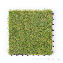 Artificial grass interlocking tiles